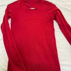 COPY - lululemon red long sleeve swiftly SOLDDDDD